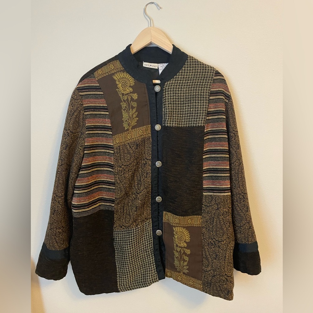 White Stag - Patchwork Eclectic Jacket - Size Xl … - image 1